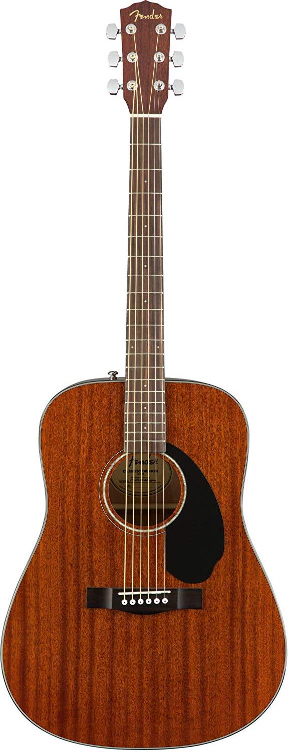 Акустическая гитара Fender CD-60S Mahogany — корпус и детали