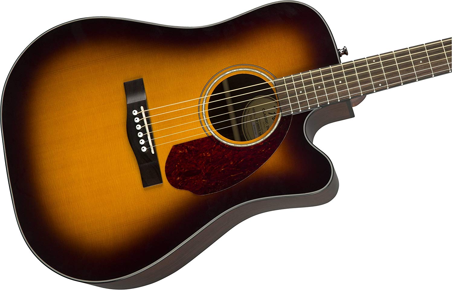 Электроакустическая гитара Fender CD-140SCE Sunburst — корпус и детали - фото 3