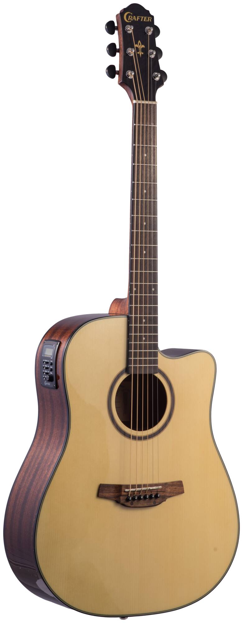 Электроакустическая гитара Crafter HD-250 CE/N — корпус и детали - фото 1