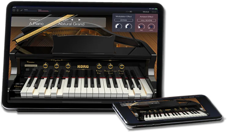 KORG Module - приложение для глубокой настройки тембров пианино и обработки звука. Только для iOS