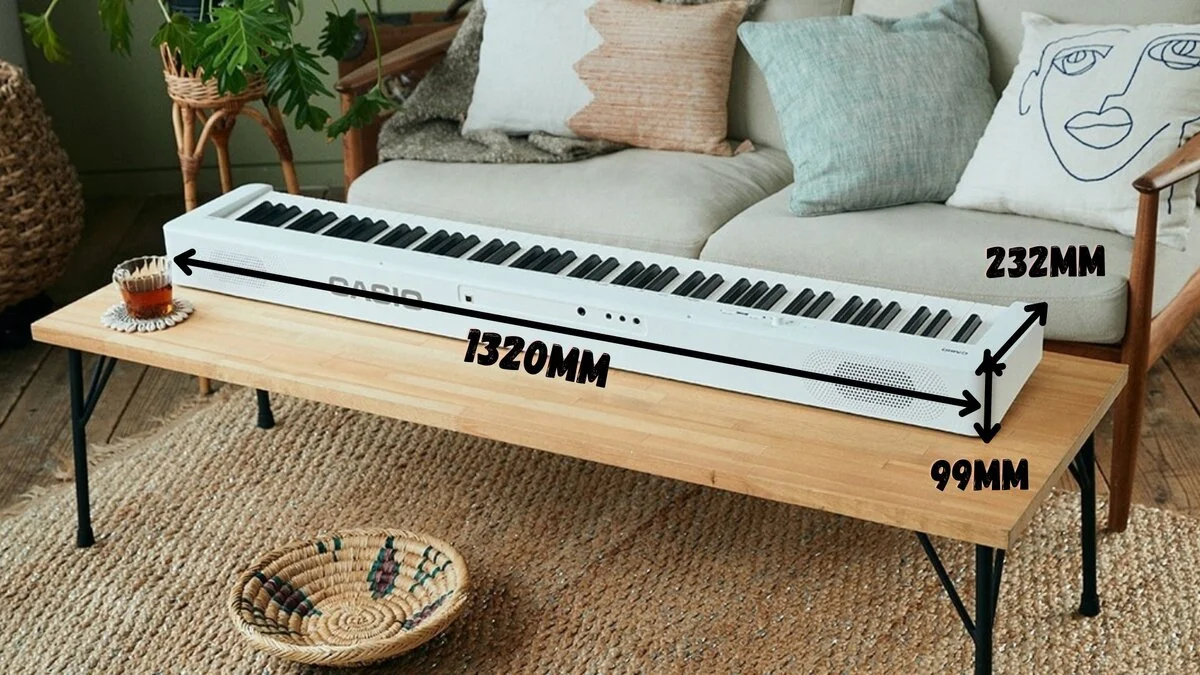 Габариты Casio CDP S110